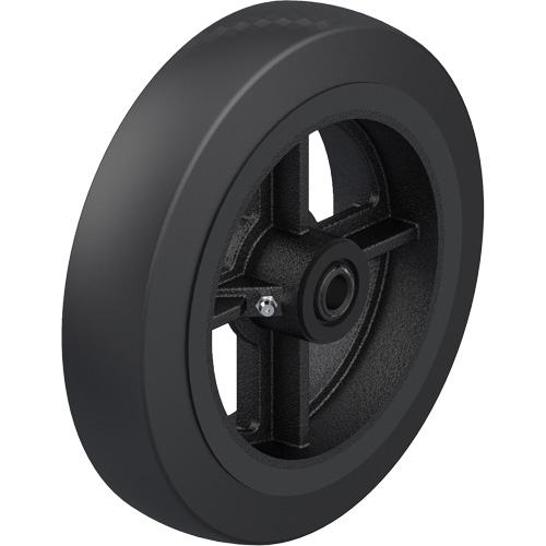 Black Rubber on Cast Iron Core Wheel Rideout Tool & Machine Inc.