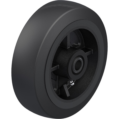 Black Rubber on Cast Iron Core Wheel Rideout Tool & Machine Inc.