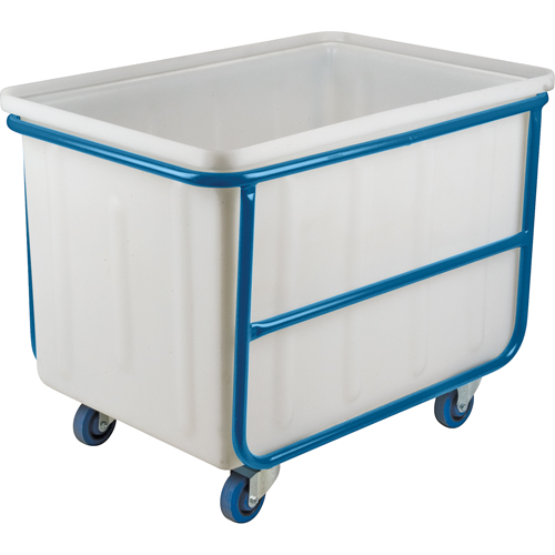 Straight Wall Box Truck, White Polyethylene, 46" L x 28" W x 31" H, 14 cu. ft. Volume, 1000 lbs. Capacity Rideout Tool & Machine Inc.