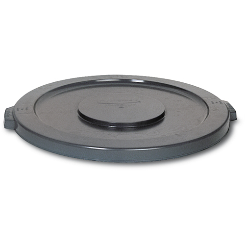 Round Brute&reg; Tops, Flat Lid, Plastic/Polyethylene, Fits Container Size: 15-5/8" Dia. Rideout Tool & Machine Inc.
