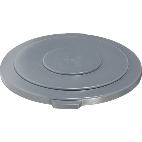 Round Brute&reg; Tops, Flat Lid, Plastic/Polyethylene, Fits Container Size: 26-1/2" Dia. Rideout Tool & Machine Inc.