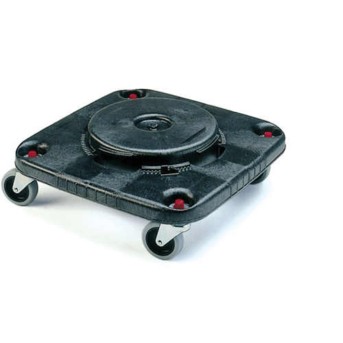 Square BRUTE&reg; Dollies, Polyethylene, Black Rideout Tool & Machine Inc.