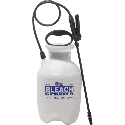 Bleach Disinfecting Tank Sprayer, 1 gal. (3.8 L), Polypropylene, 12" Wand Rideout Tool & Machine Inc.