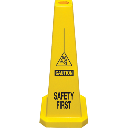 C&ocirc;nes de d&eacute;viation  Safety First , Anglais avec pictogramme Rideout Tool & Machine Inc.