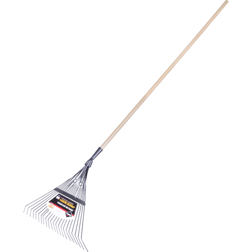 Pro Fan Rake, 24" Blade, 22 Tines, Hardwood Handle, Steel Blade Rideout Tool & Machine Inc.