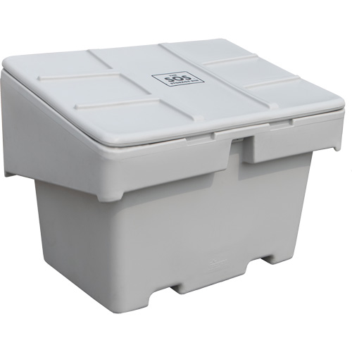 Salt Sand Container SOS, With Hasp, 42" x 29" x 30", 11 cu. Ft., Grey Rideout Tool & Machine Inc.
