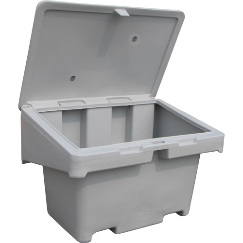 Salt Sand Container SOS, With Hasp, 42" x 29" x 30", 11 cu. Ft., Grey Rideout Tool & Machine Inc.