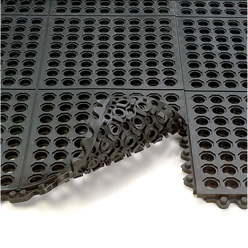 Tapis 24/Seven, Caoutchouc, 3' la c, 3' lo, 5/8" &eacute;paisseur, Noir Rideout Tool & Machine Inc.