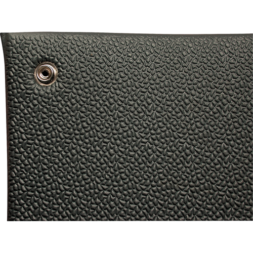 Tapis Comfort-King antistatique, 2' la x 3' lo x 3/8" &eacute;p, Rugueux, Gris Rideout Tool & Machine Inc.
