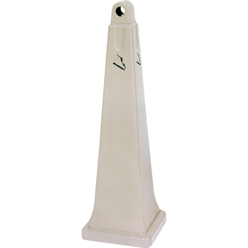 Groundskeeper Cigarette Waste Collectors, Free-Standing, Plastic, 1 US gal. Capacity, 39-3/4" Height Rideout Tool & Machine Inc.