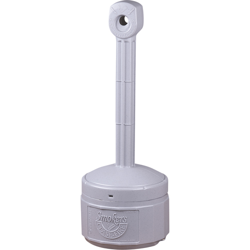 Smokers Cease-Fire&reg; Cigarette Butt Receptacle, Free-Standing, Plastic, 1 US gal. Capacity, 30" Height Rideout Tool & Machine Inc.