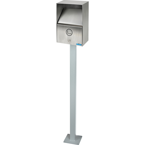Smoking Receptacles, Wall-Mount, Stainless Steel, 3.3 Litres Capacity, 13-1/2" Height Rideout Tool & Machine Inc.