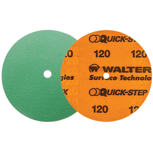 Quick-Step XX Sanding Disc, 6" Dia., 120 Grit, Ceramic Rideout Tool & Machine Inc.