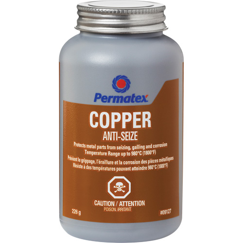 Copper Anti-Seize, 227 g, Brush Top Can, 1800°F (982°C) Max Temp. Rideout Tool & Machine Inc.
