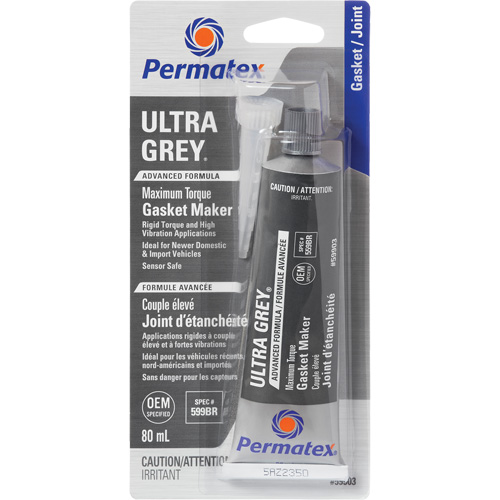 Compos&eacute; &agrave; joints Ultra Grey, Tube, 80 ml, -54°C - 260°C/-65°F - 500°F Rideout Tool & Machine Inc.