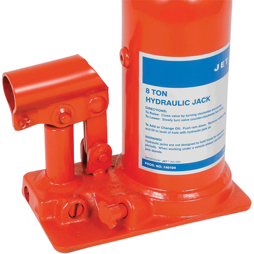 JHJ-8 Super Heavy-Duty Bottle Jack, 8 Ton(s), 15-3/8" Raised Height Rideout Tool & Machine Inc.