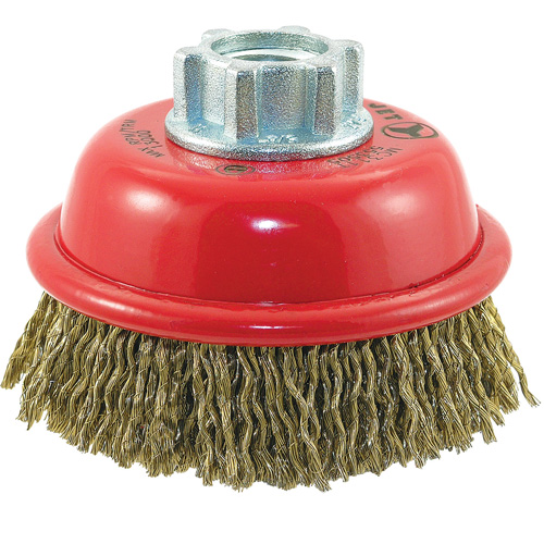 Brosse-boisseau &agrave; fils ondul&eacute;s MAXI-CRIMPED de premi&egrave;re qualit&eacute; Rideout Tool & Machine Inc.
