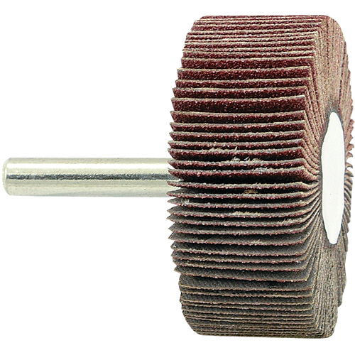 Shaft Mounted Flapwheel, 80 Grit, 2" x 3/4" x 1/4" Rideout Tool & Machine Inc.