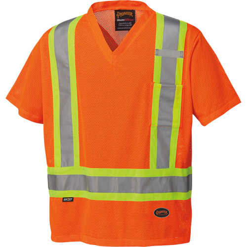 5994 High-Visibility Safety T-Shirt, Polyester, 2X-Large, High Visibility Orange Rideout Tool & Machine Inc.