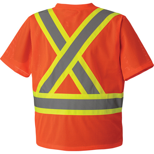 5994 High-Visibility Safety T-Shirt, Polyester, 2X-Large, High Visibility Orange Rideout Tool & Machine Inc.