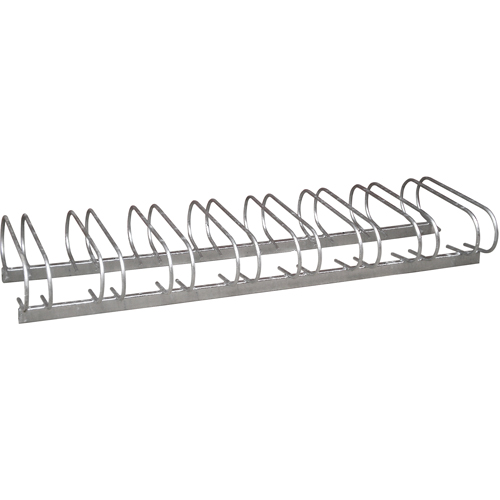 Style Bicycle Rack, Galvanized Steel, 8 Bike Capacity Rideout Tool & Machine Inc.