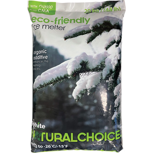 Produits de d&eacute;glaçage Natural Choice, Sac, 44 lb(20 kg), Point de fonte -26°C (-14,8°F) Rideout Tool & Machine Inc.