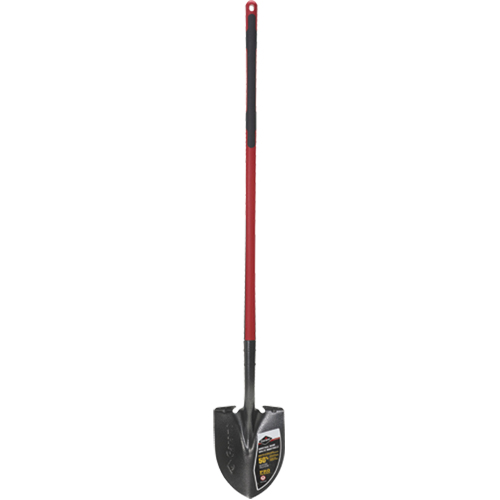 Pro Round Point Shovel, Tempered Steel Blade, Fibreglass, Straight Handle Rideout Tool & Machine Inc.