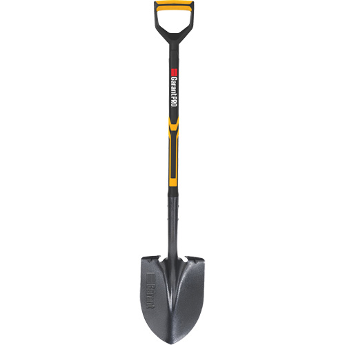 Pelle ronde Pro, Lame Acier durci, Fibre de verre, Manche Prise en D Rideout Tool & Machine Inc.