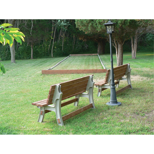 Basics&reg; Flip Top Park Bench / Table, Plastic, 96" L x 26" W x 34" H, Sand Rideout Tool & Machine Inc.