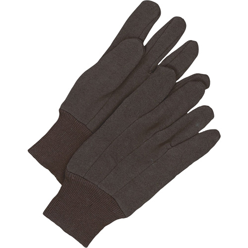 Classic Jersey Gloves, One Size, Brown, Unlined, Knit Wrist Rideout Tool & Machine Inc.