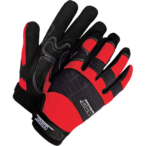 Gants performants &agrave; usage intensif avec paumes coussin&eacute;es, Taille Grand, Paume Synth&eacute;tique Rideout Tool & Machine Inc.