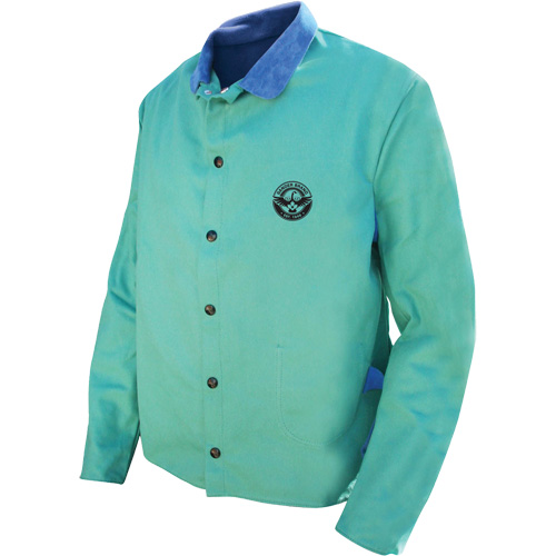 Veste de soudage Gander Brand Banox FR, Coton/Cuir, 2T-Grand, Vert Rideout Tool & Machine Inc.