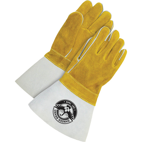 Gants pour soudeur avec poignet de 5", Cuir de vache refendu, Taille Taille unique Rideout Tool & Machine Inc.