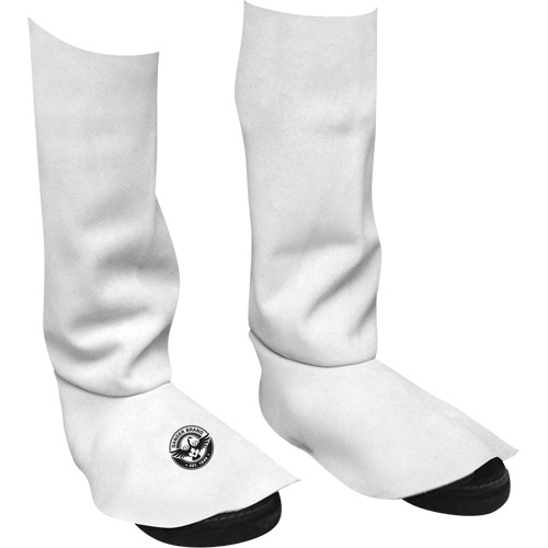 Leather Welding Spats, 15" L, Pearl Grey Rideout Tool & Machine Inc.