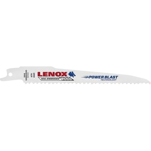 Lame de scie alternative pour le bois, Bim&eacute;tal, 6 Dents par pouce, 6" lo x 3/4" la Rideout Tool & Machine Inc.