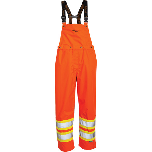 Salopette 300 deniers Journeyman, Polyester, Grand, Orange haute visibilit&eacute; Rideout Tool & Machine Inc.