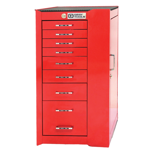 Armoire mobile de s&eacute;rie PRO+, 8 tiroirs, 19" la x 19" p x 36-1/2" h, Rouge Rideout Tool & Machine Inc.