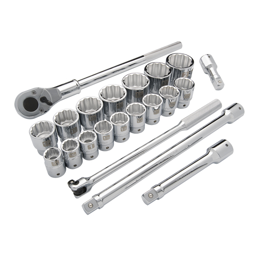 SAE Socket Set, 21 Pcs, 3/4" Drive Size Rideout Tool & Machine Inc.