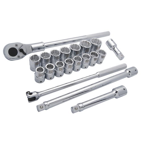 Metric Socket Set, 20 Pcs, 3/4" Drive Size Rideout Tool & Machine Inc.