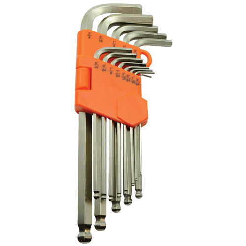 Ball End Hex Key Set, 13 Pcs., Imperial Rideout Tool & Machine Inc.