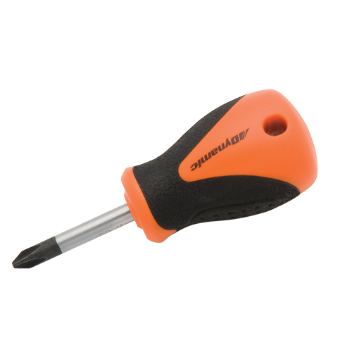 Philips Stubby Screwdriver, #1, 3-4/5" L, Cushion Grip Handle Rideout Tool & Machine Inc.