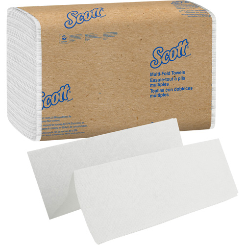 Scott&reg; Essential Multi-Fold Paper Towels, 1 Ply, 9-2/5" L x 9-1/5" W, 250 /Pack Rideout Tool & Machine Inc.