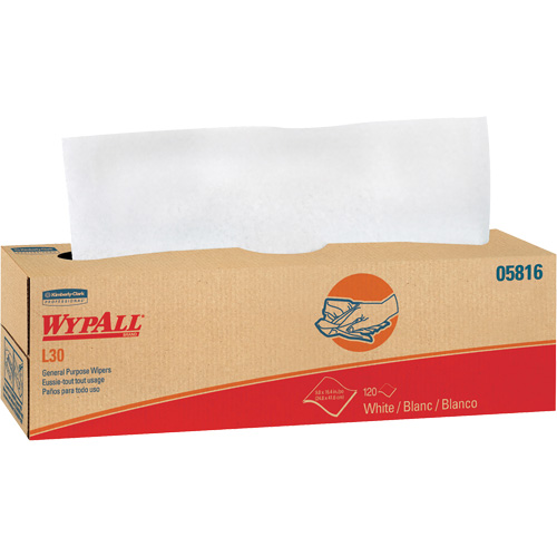 WypAll&reg; L30 General Purpose Towels, All-Purpose, 16-2/5" L x 9-4/5" W Rideout Tool & Machine Inc.