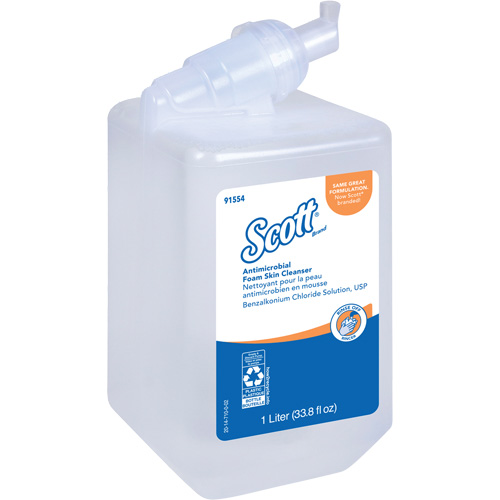 Nettoyant antimicrobien pour la peau Control de Scott, Mousse, 1 L, Sans parfum Rideout Tool & Machine Inc.