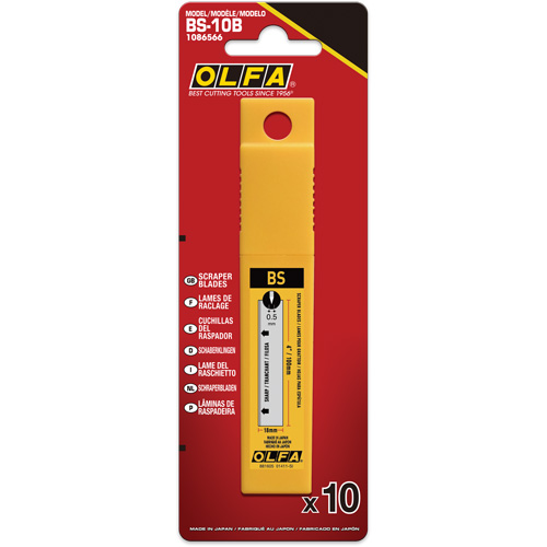 Lames de grattoir &agrave; double tranchant BS-10B 100 mm Rideout Tool & Machine Inc.
