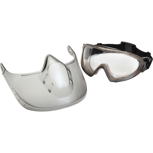 Lunettes de s&eacute;curit&eacute; Capstone Shield avec &eacute;cran facial amovible, Lentille Transparent, Antibu&eacute;e, Ventilation Directe/Ferm&eacute; Rideout Tool & Machine Inc.