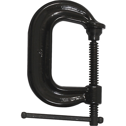 Regular-Duty Deep Throat C-Clamp, 2" (51 mm) Capacity, 2-1/8" (54 mm) Throat Depth Rideout Tool & Machine Inc.