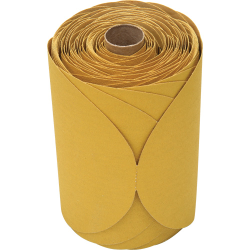 Disque dor&eacute; en rouleau Stikit, 6" dia., Grain 120, Oxyde d'aluminium Rideout Tool & Machine Inc.