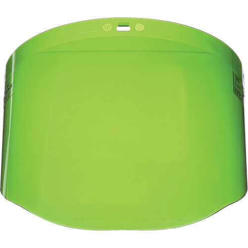 Faceshield Window, Polycarbonate, Green Tint Rideout Tool & Machine Inc.