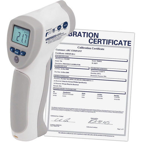 Food Service Infrared Thermometer with ISO Certificate, -4°- 392° F ( -20° - 200° C )/-58°- 4° F ( -50° - -20° C ), 8:1, Fixed Emmissivity Rideout Tool & Machine Inc.